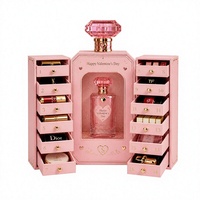 Boîte cadeau de luxe Saint-Valentin avec tiroir, en carton, pour cosmétiques, chocolats, dattes et petits cadeaux