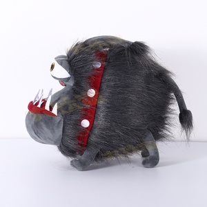 Muñeco de Peluche de <span class=keywords><strong>Perro</strong></span> de Alta Calidad para Niños, Peluche Corto de Pelo Negro, Relleno de Algodón PP, ODM, Multifuncional, para Jóvenes de 7 a 14 Años - Product Image 4