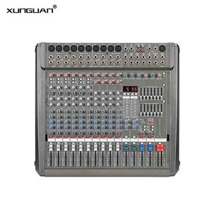 PM1000-2 Mezclador de Potencia de 10 Canales con Cubierta de Hierro, Amplificador de Audio 2*99DSP 2*700W 4ohm 6mono+4stereo 48V Phantom para Escenario/Espectáculo/Concierto - Product Image 2