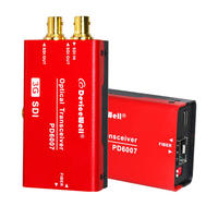 Transceptor de Fibra Óptica 3G SDI, Conversor de Medios Bidireccional, Equipo de Fibra Óptica, Módulo SFP, Dispositivo PD6007 0-20KM LC