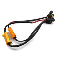H11 LED Bulb 9005 9006 Resistor Kit Anti Flicker Warning Canceller for Headlight Fog Light Error Free Decoder Wiring Harness