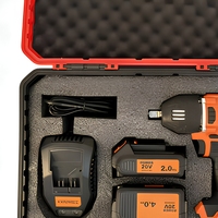 Clé à chocs sans fil KAFUWELL PA4506HE-W-4 20V sans balais, ensemble d'outils avec batterie au lithium 2.0Ah 4.0Ah et chargeur