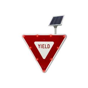 لافتات تحذير مرورية وامضة تعمل بالطاقة الشمسية لمدة 50,000 ساعة، لافتة LED وامضة 30 بوصة لعبور المدارس، لافتات مرور محمولة - Product Image 5