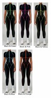 Colorblock dos nu une pièce Yoga combinaison femmes coupe ajustée découpe vêtements de sport entraînement barboteuse pour courir Gym Fitness entraînement