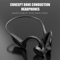 Écouteurs sans fil à conduction osseuse Bluetooth G02 IPX7 pour le sport et la course, avec microphone et haut-parleur interphone, échantillon personnalisé rapide