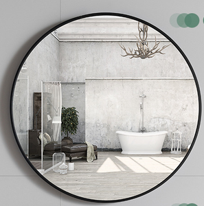 Nuevo diseño para colgar en la <span class=keywords><strong>pared</strong></span>, espejo redondo <span class=keywords><strong>de</strong></span> aleación <span class=keywords><strong>de</strong></span> aluminio con marco HD, espejo largo grande con precio barato <span class=keywords><strong>de</strong></span> fábrica directo - Product Image 1