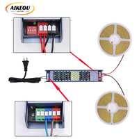 Bande LED COB en cuivre IP20 à télécommande, 24V CC, blanc chaud, 312 LED/m, pour rideaux lumineux, panneaux d'affichage, films, vitrines et affichage vidéo - Vente en gros