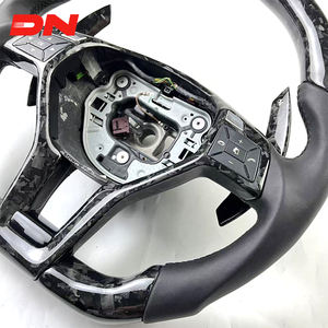 Volant en cuir et fibre de carbone de style sport pour <span class=keywords><strong>Mercedes</strong></span> Benz A45 W204 W212 W218 W117 W116 C GLC CLS Classe 2009-2014 - Product Image 3
