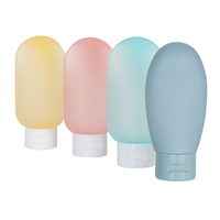 Échantillon gratuit 100 ml 10 oz Emballage personnalisé pour soins de la peau Bouteille en plastique PP et PE à presser pour shampooing, gel douche, lotion avec impression de logo