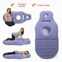 Coussin de maternité gonflable pour position couchée sur le ventre, matelas pneumatique floqué, essentiel