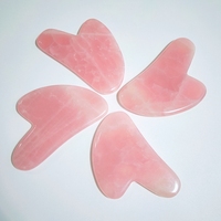 Planche Gua Sha en Quartz Rose de Haute Qualité pour le Soin Anti-Âge – Outil en Cristal DIY