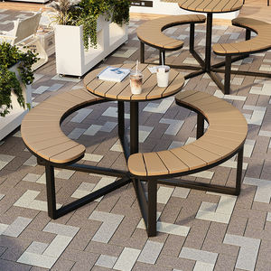 Moderno <span class=keywords><strong>e</strong></span> durevole <span class=keywords><strong>tavolo</strong></span> per il tempo libero all'aperto <span class=keywords><strong>Set</strong></span> sedia per <span class=keywords><strong>giardino</strong></span> parco cortile Area uso commerciale commerciale tavola rotonda - Product Image 1