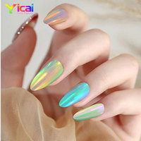 Poudre Pigmentée Super Caméléon Effet Nacré Changeant de Couleur pour Voyage, Effet Miroir Chromé Aurore, Pigments pour Cuir et Nail Art