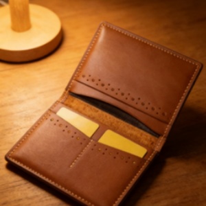 Tarjetero de Cuero Crazy Horse Vintage Simple Boshiho, Cartera para Tarjetas de Identificación para Hombre, Cartera Clásica de Cuero Genuino para Hombre - Product Image 5