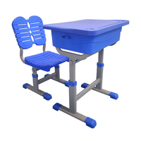 Meubles de salle de classe du primaire et du secondaire Table en plastique moderne Chaise et bureau d'étudiant de salle de classe