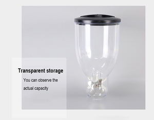 朝食用プラスチック製2L4L6Lシリアル保存容器 犬猫ペット用ナッツ グラノーラ スナック 米穀物フードディスペンサー - Product Image 5