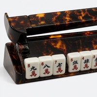 Rak Penyusun Mahjong dengan Alat Penyusun Ubin, Aksesoris Mahjong, Pengacak Kartu untuk Mahjong Amerika Grosir Kustom