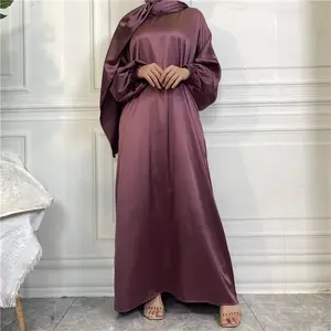 Moda sadece ipek müslüman kadın elbise Abaya geleneksel islam giyim Abaya Dubai türkiye müslüman moda başörtüsü elbise