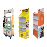 Présentoir pliable pour supermarché avec support de sol en carton PP pour préservatifs, service de découpe et de traitement, étagères de présentation