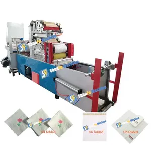 China Shunfu full automatic machinery 300mm two color printing paper napkins tissue machines