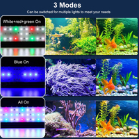 Lampe LED pour aquarium, spectre complet RGBW, lampe pour aquarium d'eau salée, IP67 IP68, pour terrariums, lumières d'aquarium pour algues marines