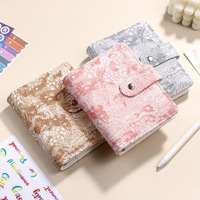 Classeurs de rembourrage en espèces cahier en cuir journal cahier à spirale matelassé classeur budgétaire a6 classeur de rembourrage en espèces avec enveloppes