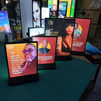 Boîte à Lumière LED A4 A5 Rechargeable Slim Publicitaire Support de Table Menu Affichage Bar Magasin Restaurants Boîte à Lumière LED