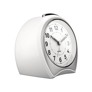 Reloj Despertador Clásico Blanco de 5 Pulgadas con Forma de Campana y Manecillas Luminosas para Personas con Sueño Pesado - Product Image 2