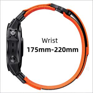 Bracelets de montre Upro QuickFit pour Garmin Fenix 8 47mm 5X/5XPlus 6X/6XPro 7X/3/3HR Fenix5 6 7 Instinct, bracelet en tissu nylon - Product Image 2