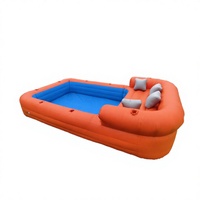Lit flottant gonflable en PVC pour piscine, grande île pour couple, usage commercial extérieur
