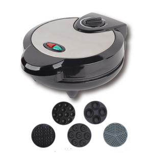 Tortilla Desmontable Eléctrica Browe Nut Hot Dog Stripe Waffle y sandwichera Grill Maker 9 7 6 4 3 en 1 para uso doméstico - Product Image 2
