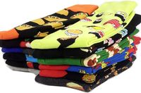 Chaussettes habillées à motifs amusants pour hommes avec motif personnalisé Chaussettes en coton au design fou Cadeaux de fantaisie pour hommes