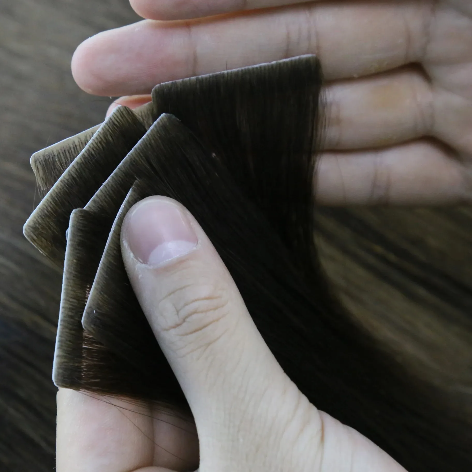 Wholesale Best Cheveux humains Indiens Tape In Haar Double Drawn Remi Cuticle Skin Weft Hair Extension Human