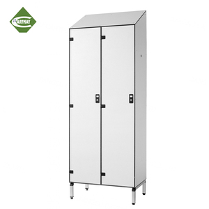 Thương mại nhỏ gọn Laminate Board phòng tắm dốc <span class=keywords><strong>Top</strong></span> Locker với băng ghế dự bị thay đổi phòng tủ Tủ kết hợp tủ - Product Image 6