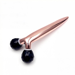 Rodillo Facial de Jade y Cuarzo Rosa, Rodillo de Masaje Facial 3D con Forma de Linterna, Venta Caliente - Product Image 5