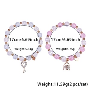 الأفضل مبيعًا 2 سوار مرن من الخرز للأطفال قابل للتعديل للنساء - Product Image 3