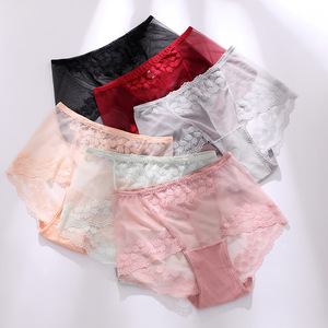 Intimo Donna Sexy Senza Spalline Taglie Forti in Nylon Cotone Pizzo Senza Ferretto Vita Alta Traspirante con Dettagli Cut-out, Stile Europeo Americano, per Commercio Transfrontaliero - Product Image 3
