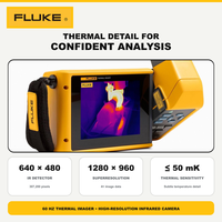   Caméra thermique TiX580 60Hz CN 640x480, imageur thermique infrarouge, super résolution, mise au point automatique LaserSharp