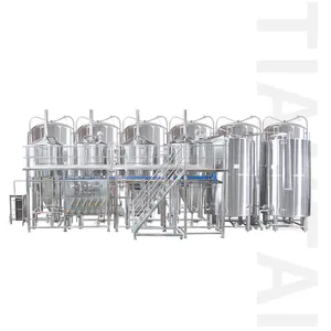 Tiantai 20HL steam three vessel used brewery equipment for sale usa