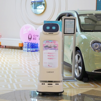 Robot de livraison de nourriture automatique MiCity, écran 21'AD, charge utile de 40 kg, navigation laser, recharge automatique pour restaurants, hôtels, cafés, restauration rapide