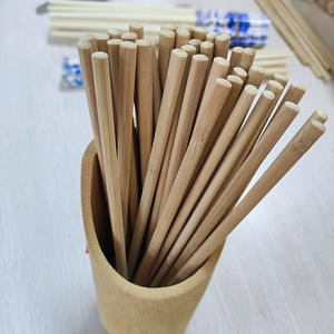 Đũa tre sợi carbon dùng một lần 24cm, tròn, tự nhiên, dùng mang đi, đóng gói riêng lẻ trong túi OPP - Product Image 4