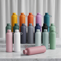 Bouteilles d'eau isothermes à double paroi sans BPA Beauchy, 500 ml, en acier inoxydable, écologiques