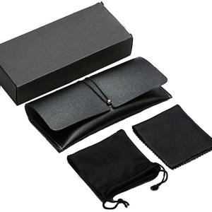 עור מותאם אישית <span class=keywords><strong>Slim</strong></span> מתקפל מגנט צליחת לוגו זול אריזה משקפיים תיק משקפי שמש מקרה - Product Image 1