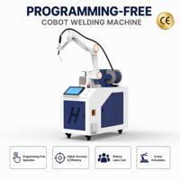 Brazo Robótico Cobot, Estación de Trabajo Todo en Uno con Láser MIG, Certificación CE, Programación Gratuita, Robot Colaborativo de 6 Ejes, Máquina de Soldadura