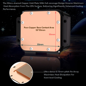 Tản nhiệt nước AIO 2011 cỡ lớn 120/240/360mm, màu trắng & đen |   Hỗ trợ phổ quát cho AM5/LGA1851 và AM4/LGA1700/1200 mới nhất - Product Image 4