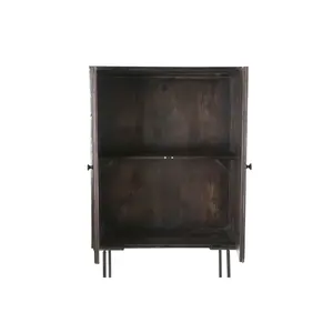 Aparador Mango Metal 84x43x153.5 Marrón Oscuro - Product Image 1