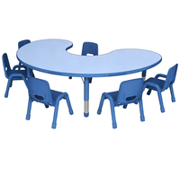 Ensemble de meubles scolaires modernes pour enfants, chaise en plastique colorée pour enfants