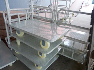 RH-WT02-2 Carrello a Mano Super Grande 1000*700*920mm, 800KG, Robusto Carrello da Magazzino per Carichi Pesanti - Product Image 6