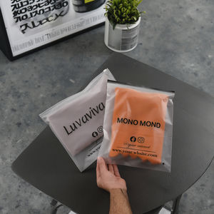 Sacos De Armazenamento De Viagem Personalizados para Vestuário Luvas Higiene Pessoal Cosméticos Embalagem Frosted Zipper Zip Lock Bag PE Small Tow Use - Product Image 3