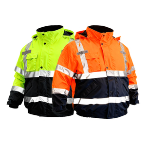 Winter Waterproof <strong>Worker</strong> Security Clothing Coat Men Hi Vis Custom Construction Workwear Reflective Safety Work <strong>Jacket</strong> - Product Image 1